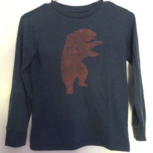Gap kids long sleeve bear shirt
